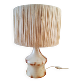 Lampe en céramique signée vintage
