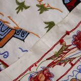 Hand-knotted rug, vintage Turkish rug 51x186 cm