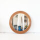 Round rattan bamboo mirror, 60 cm