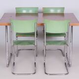 Bauhaus Set of Original Chairs, Robert Slezak, Chrome, Steel, Czechia, 1930s