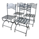 Wrought iron chairs (set of 4)
