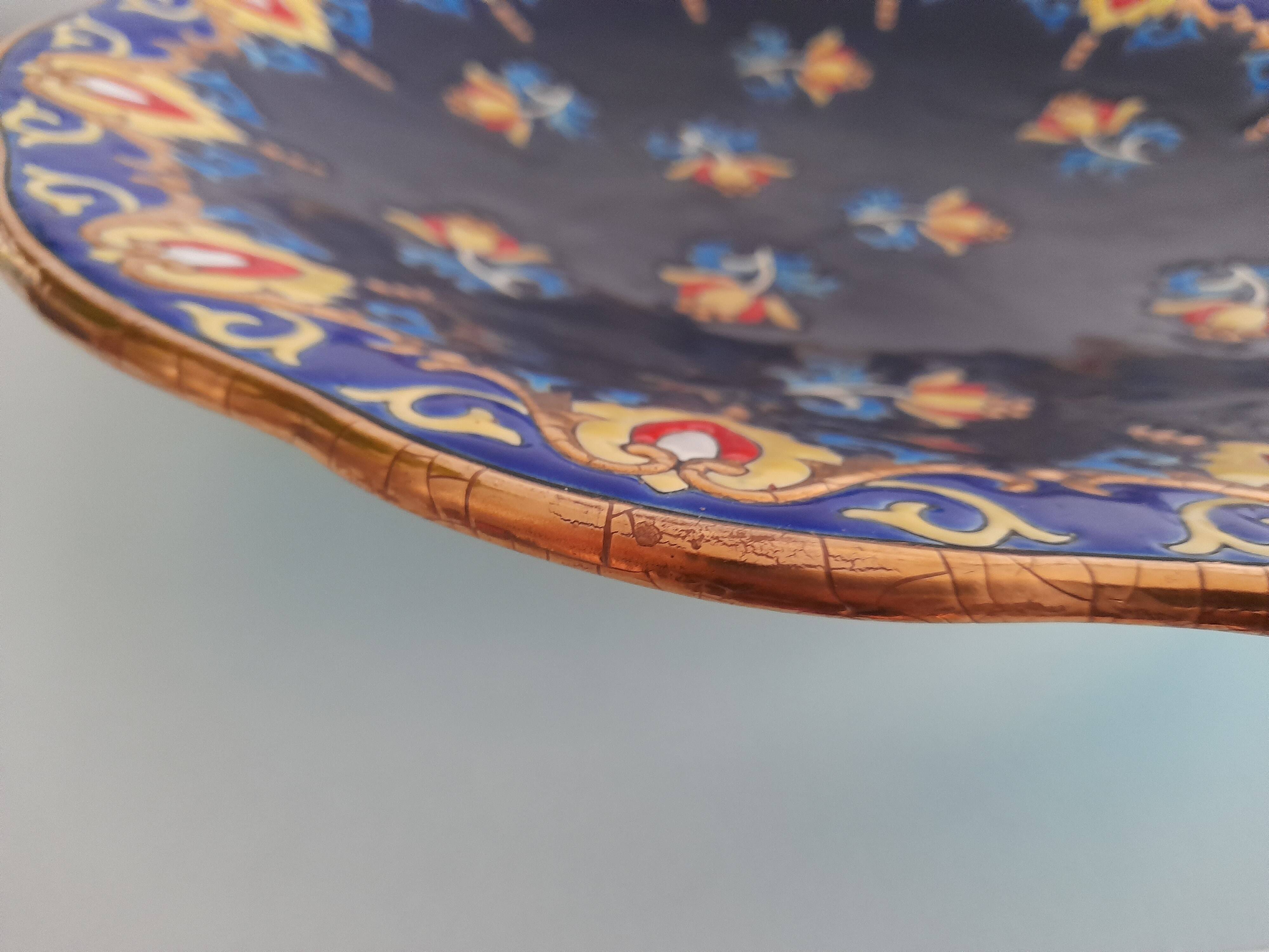 Magnificent Longwy fruit bowl