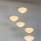 Large oval opaline glass candlestick Netherlands 1950s