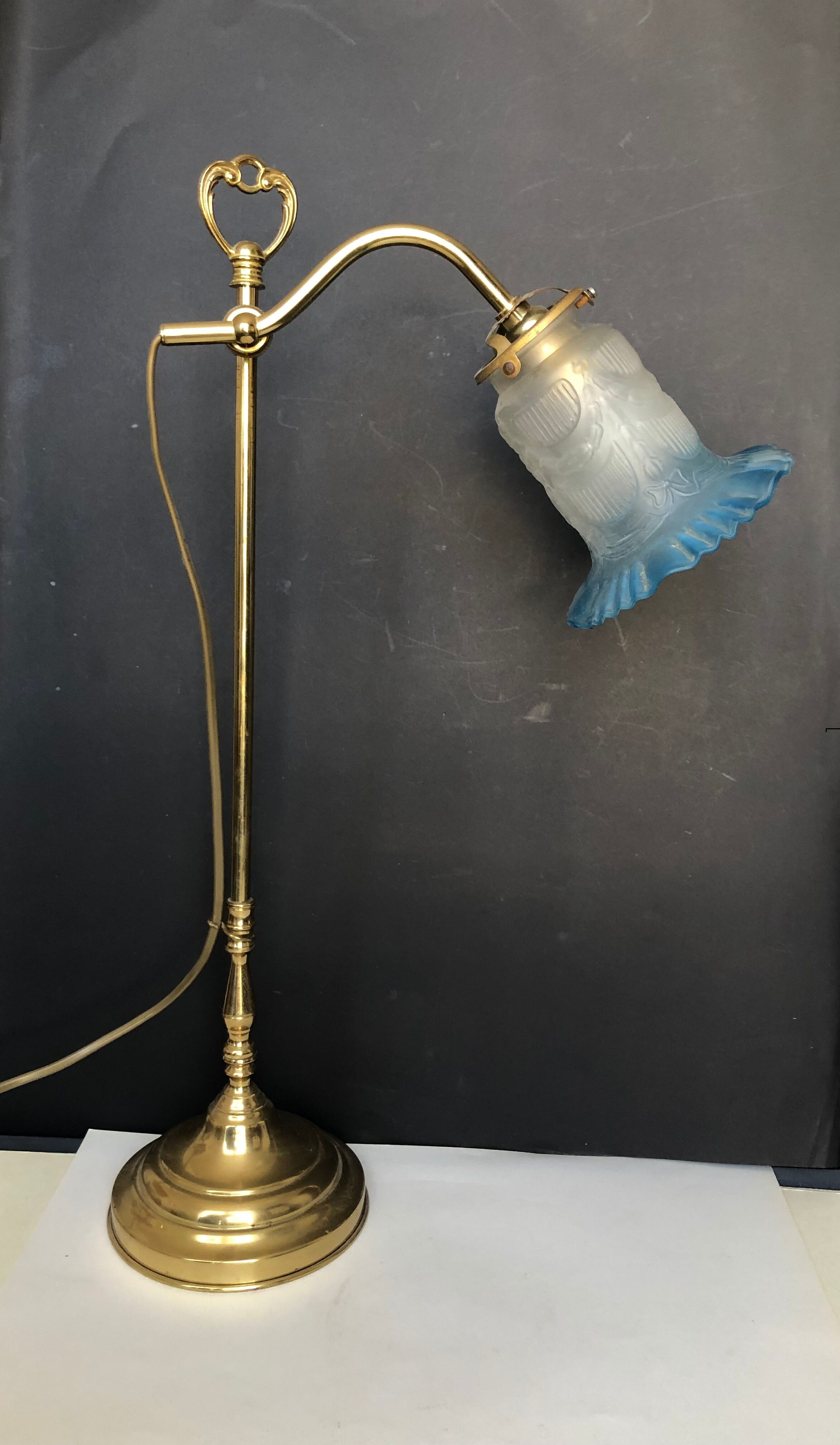 Art Deco articulated desk lamp