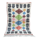 Tapis berbère marocain Costum - Tapis marocain en laine - Nouveau tapis Azilal - Style Beni ouarain