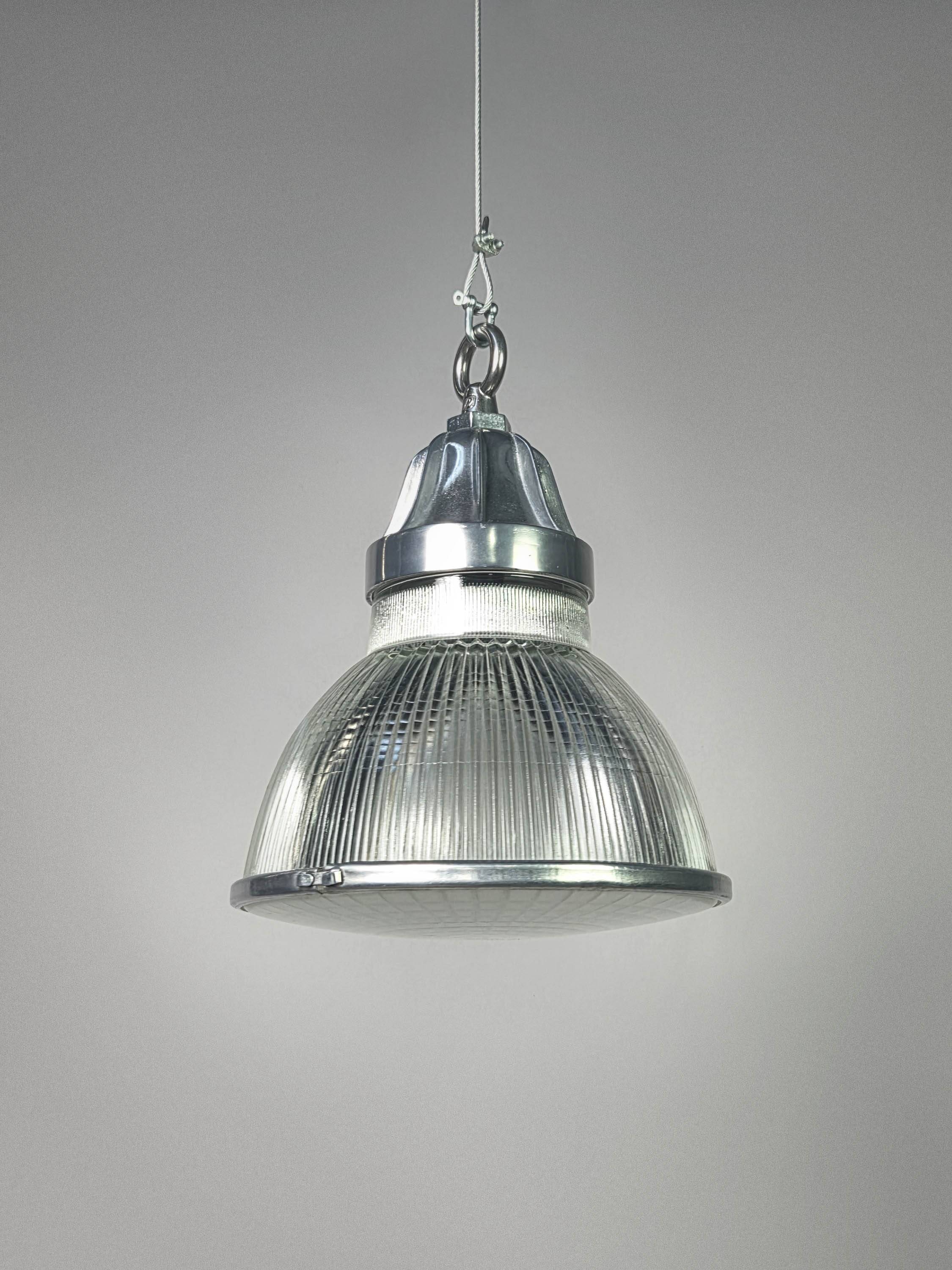 Holophane industrial lamp.