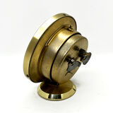 Brass alarm clock, UMF Ruhla, Germany, 1960s