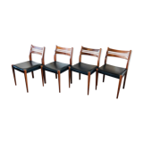 Set de 4 chaises scandinave en teck 1960