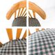 2pcs Chaise de café Bistro chaise Mid Century Vintage rembourrage carreaux