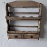 Wooden spice shelf