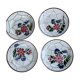 Set of 4 old Saint Amand plates