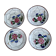 Set of 4 old Saint Amand plates