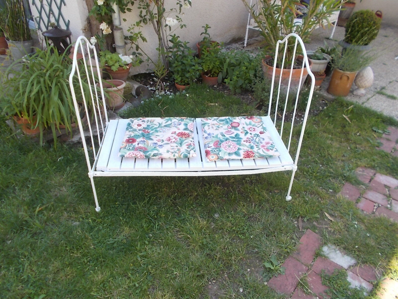 Banquette fer forgé