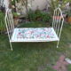 Banquette fer forgé