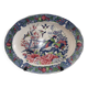 Old large oval dish in Japanese earthenware 46cm