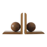 Mid-Century Modern Wooden Bookends, 1950s, Set of 2