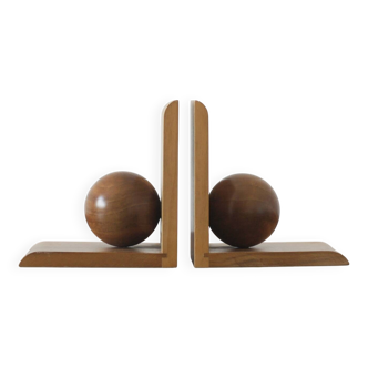 Mid-Century Modern Wooden Bookends, 1950s, Set of 2