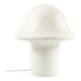 Large Mid Century Space Age Glass Mushroom Table Lamp from Peill & Putzler, Germany, 1970s