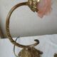 2 bronze and glass lamps