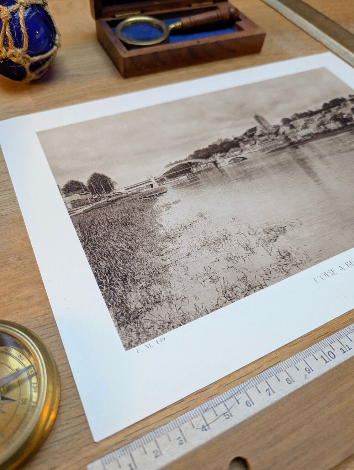 Beaumont-sur-Oise, photo plate printed in 1934.
