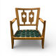 "José" armchair in solid oak by Guillerme & Chambron for Votre Ma