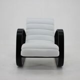 1930s Miroslav Navratil Lounge Chair in White Leather