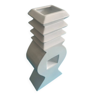Vase en céramique de style Memphis Lady par Florio Keramia