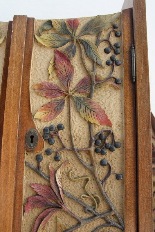 Art nouveau wall cabinet