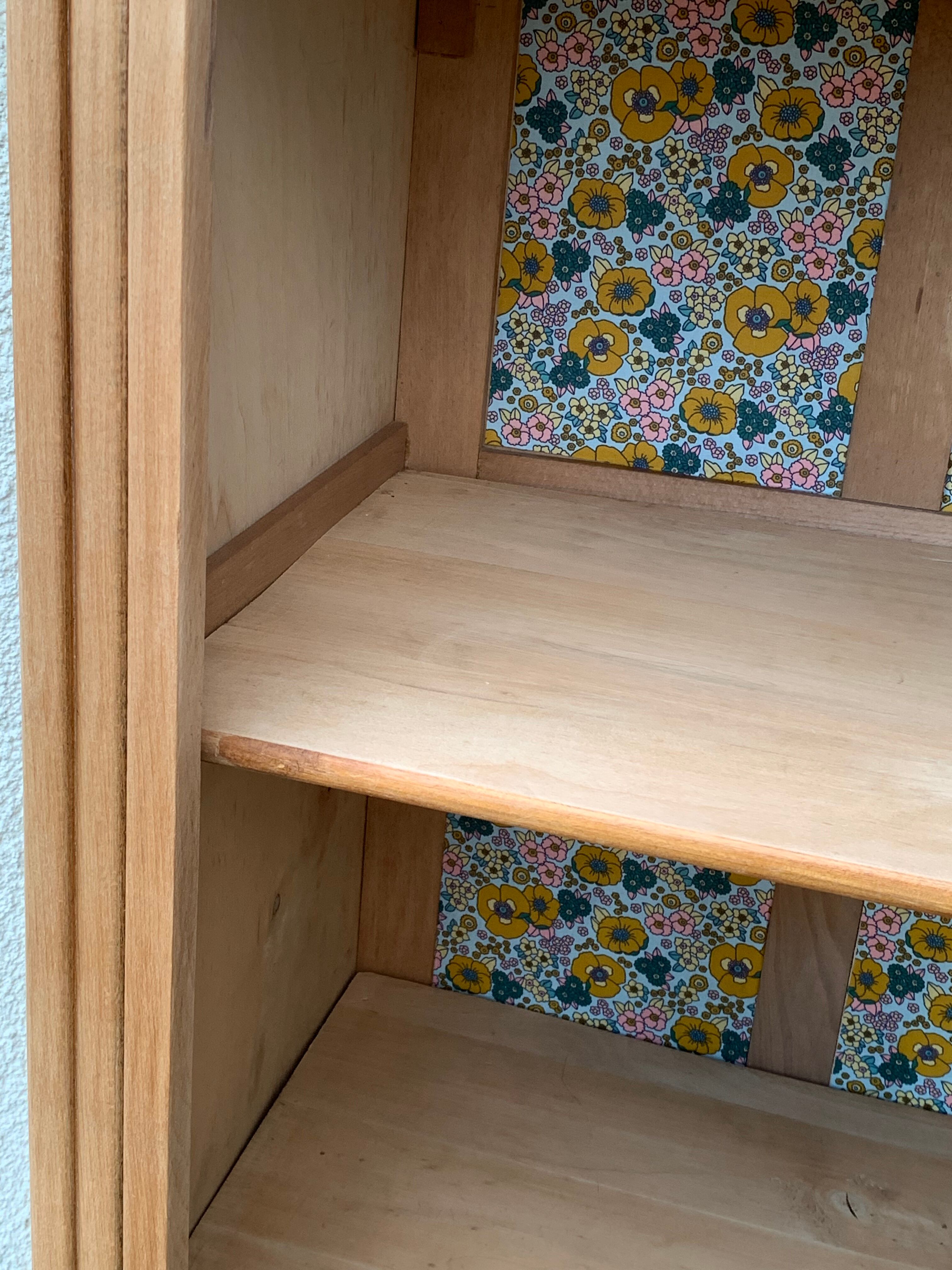 Parisian wardrobe art deco wood brut