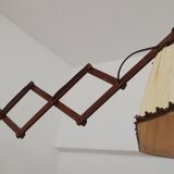 Scandinavian teak scissor lamp