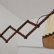 Lampe scandinave en ciseaux en teck
