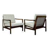 Mid Century Armchairs By Zenon Bączyk, 1960's, Set Of 2