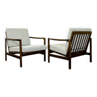 Mid Century Armchairs By Zenon Bączyk, 1960's, Set Of 2