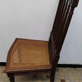 Ancienne Chaise Style Louis XVI Assise Cannée