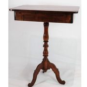 Side table on a mahogany pillar from around the year 1850s
