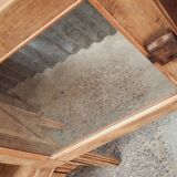 Old glass sideboard on legs