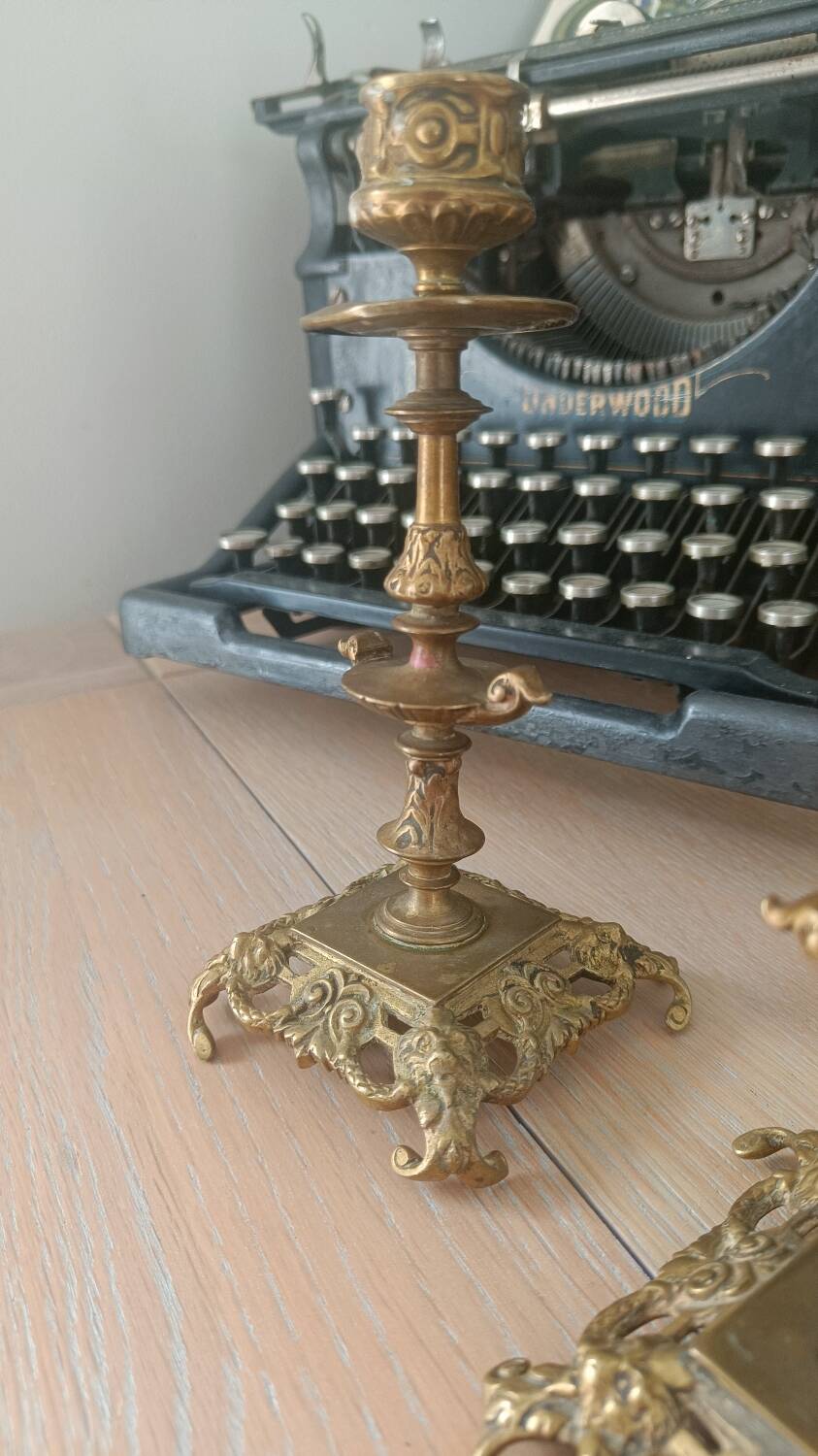 Antique baroque candlesticks
