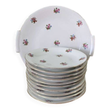 Floral dessert service