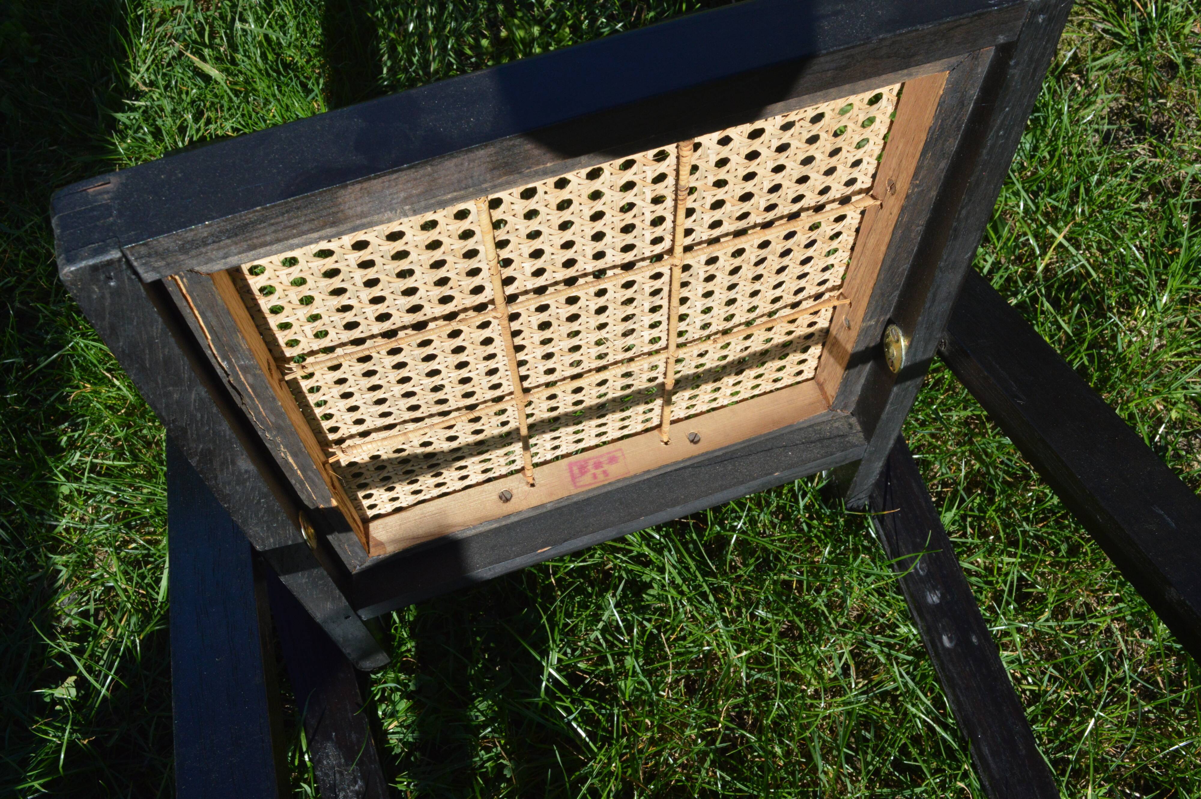 Suite of four folding chairs