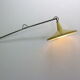Yellow & grey Wim Rietveld 'Panama' wall lamp 4050 for Gispen 1955s Dutch design