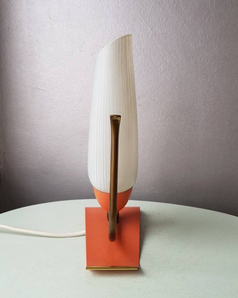 Italian night light 60s orange