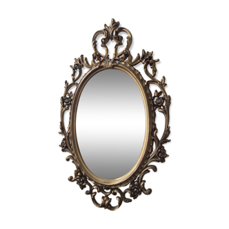 Large baroque mirror rockery 82x50cm