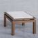 Travertine and brass mid-century french coffee table