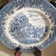 Assiette plate en porcelaineChurchill England. Motif Currier & Ives Harvest