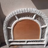 Rattan mirror