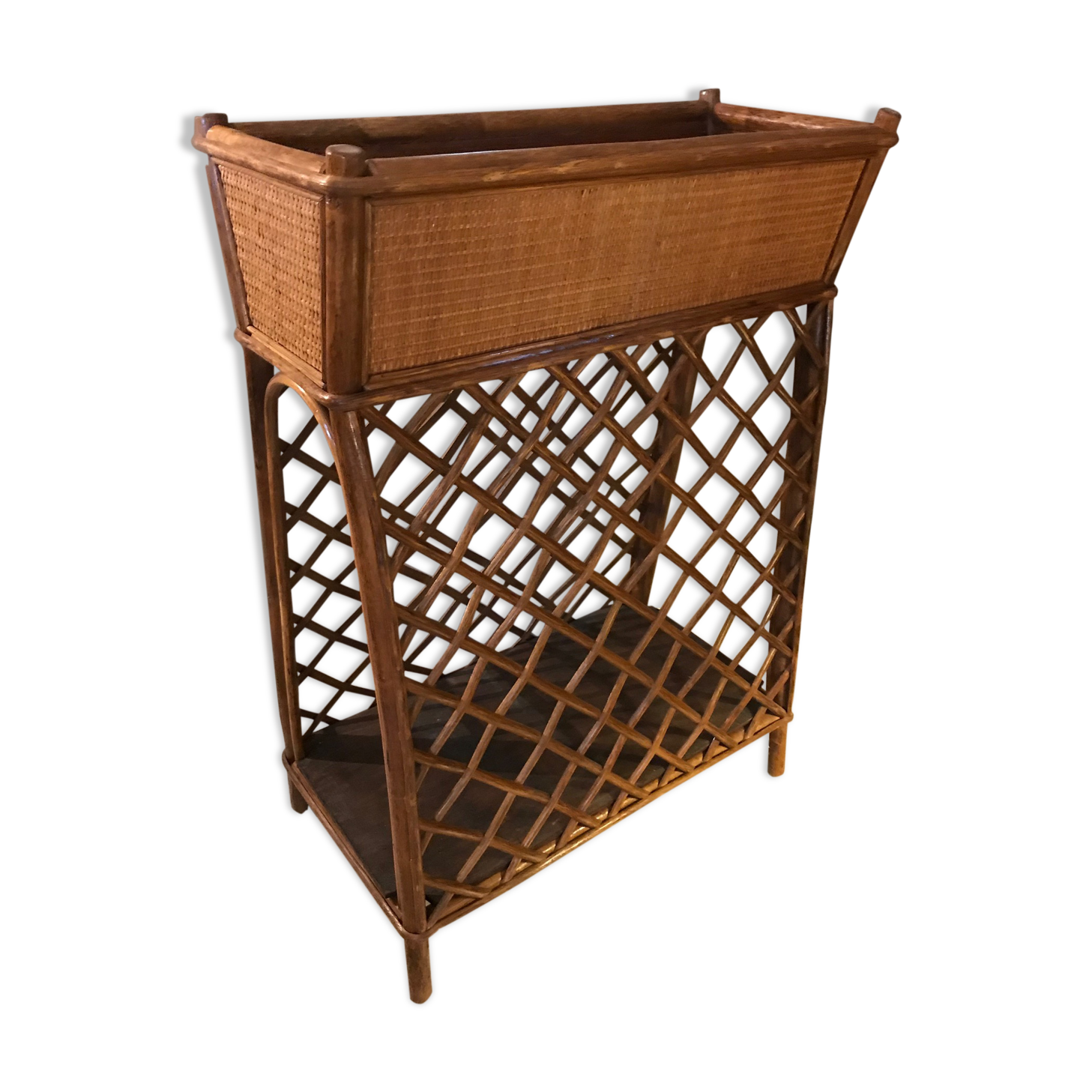 Jardinière en rotin