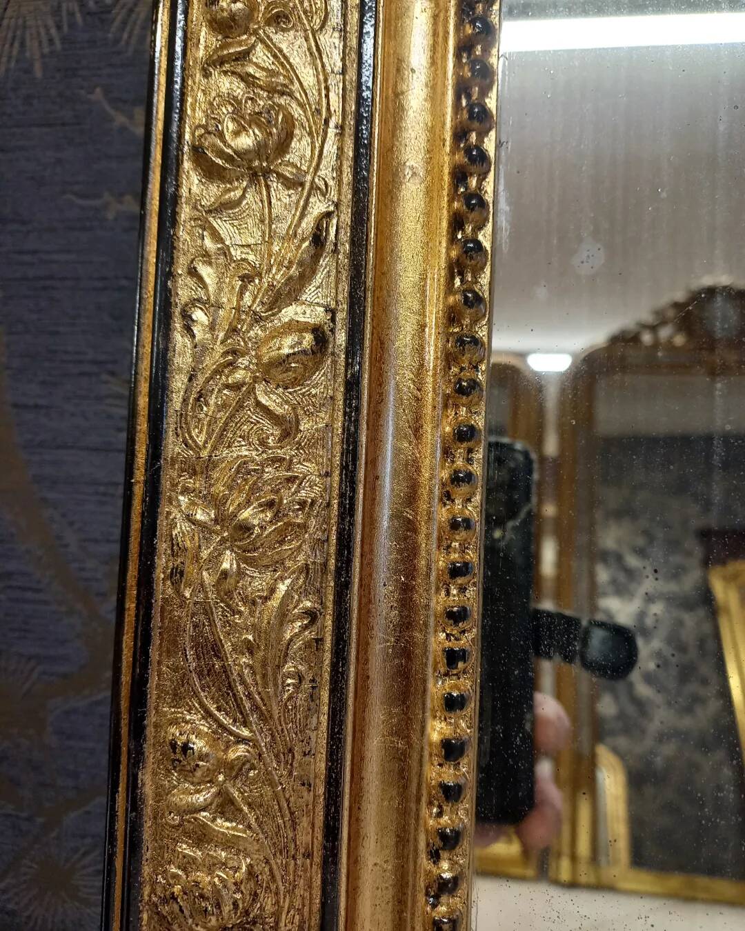 Napoleon III period mirror 84 x 56
