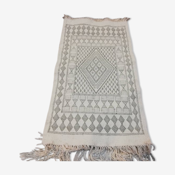 Tapis blanc marocain 105x60cm