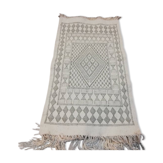 White carpet, carpet kilim carpet Moroccan 105x60cm