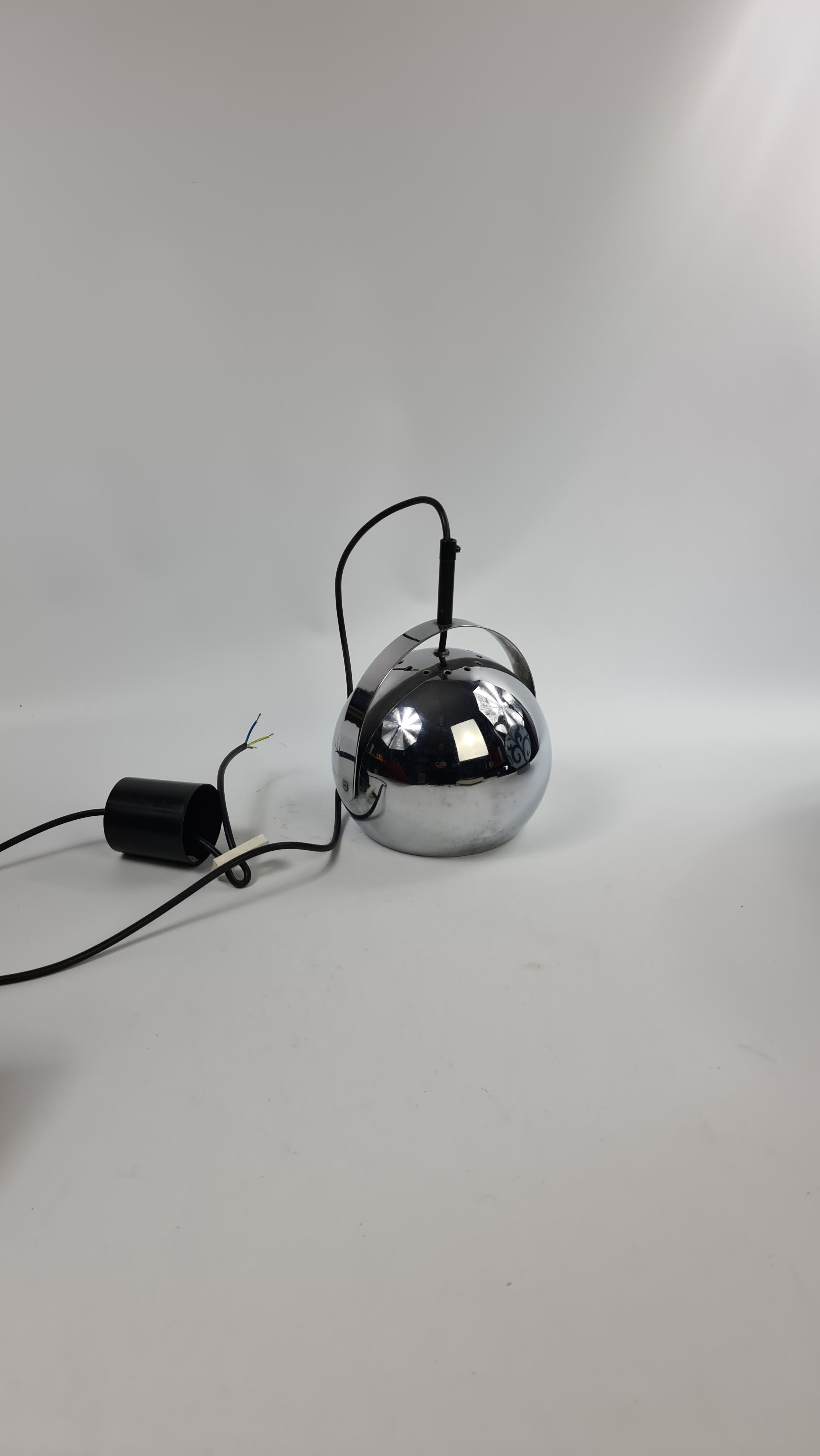 Vintage chrome pendant light